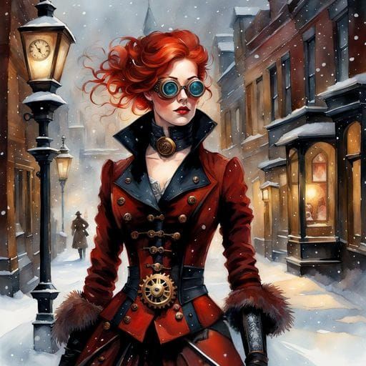 Steampunk Winter Portrait