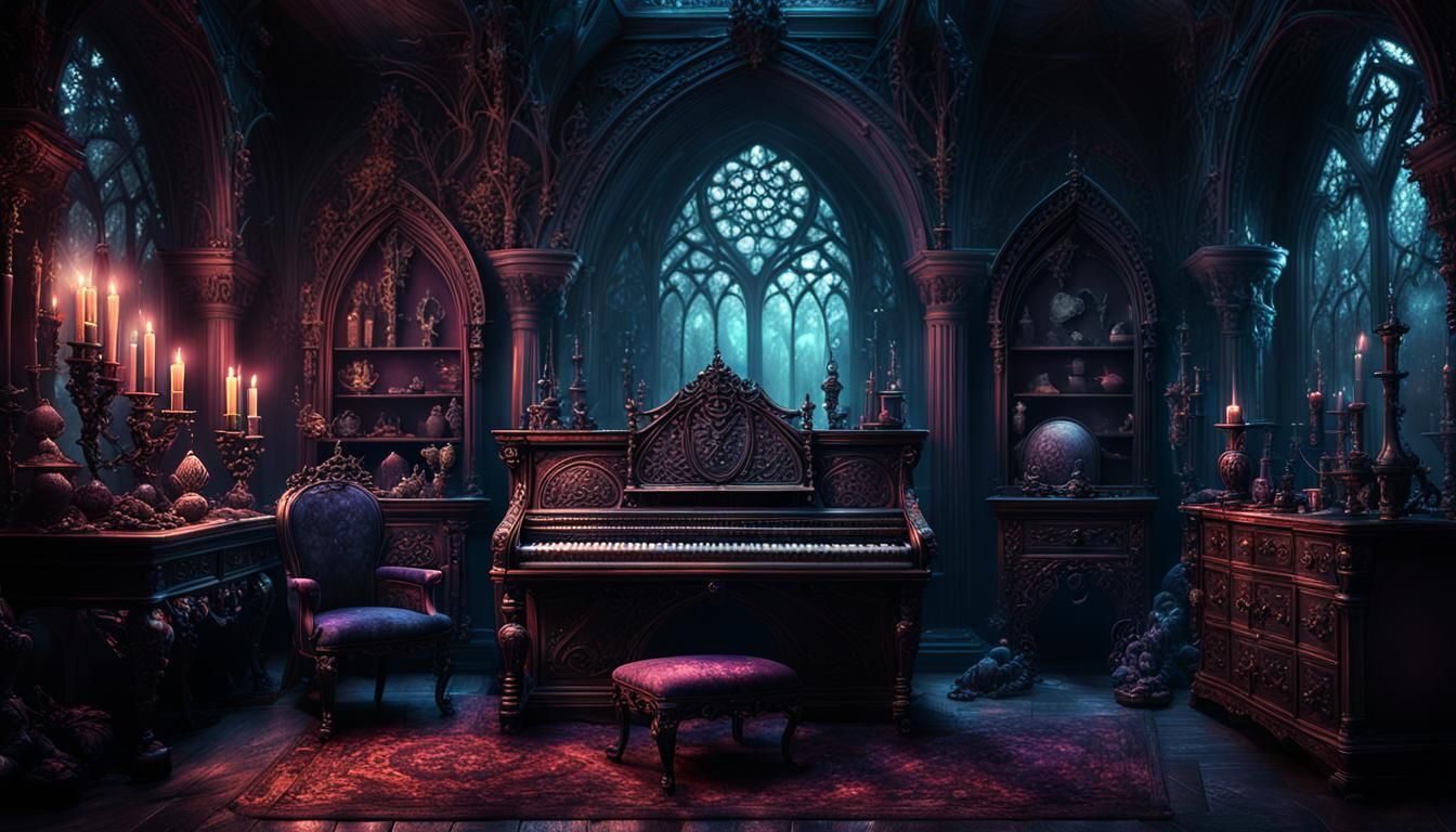 Mystical Gothic Chamber in Whimsigoth Style