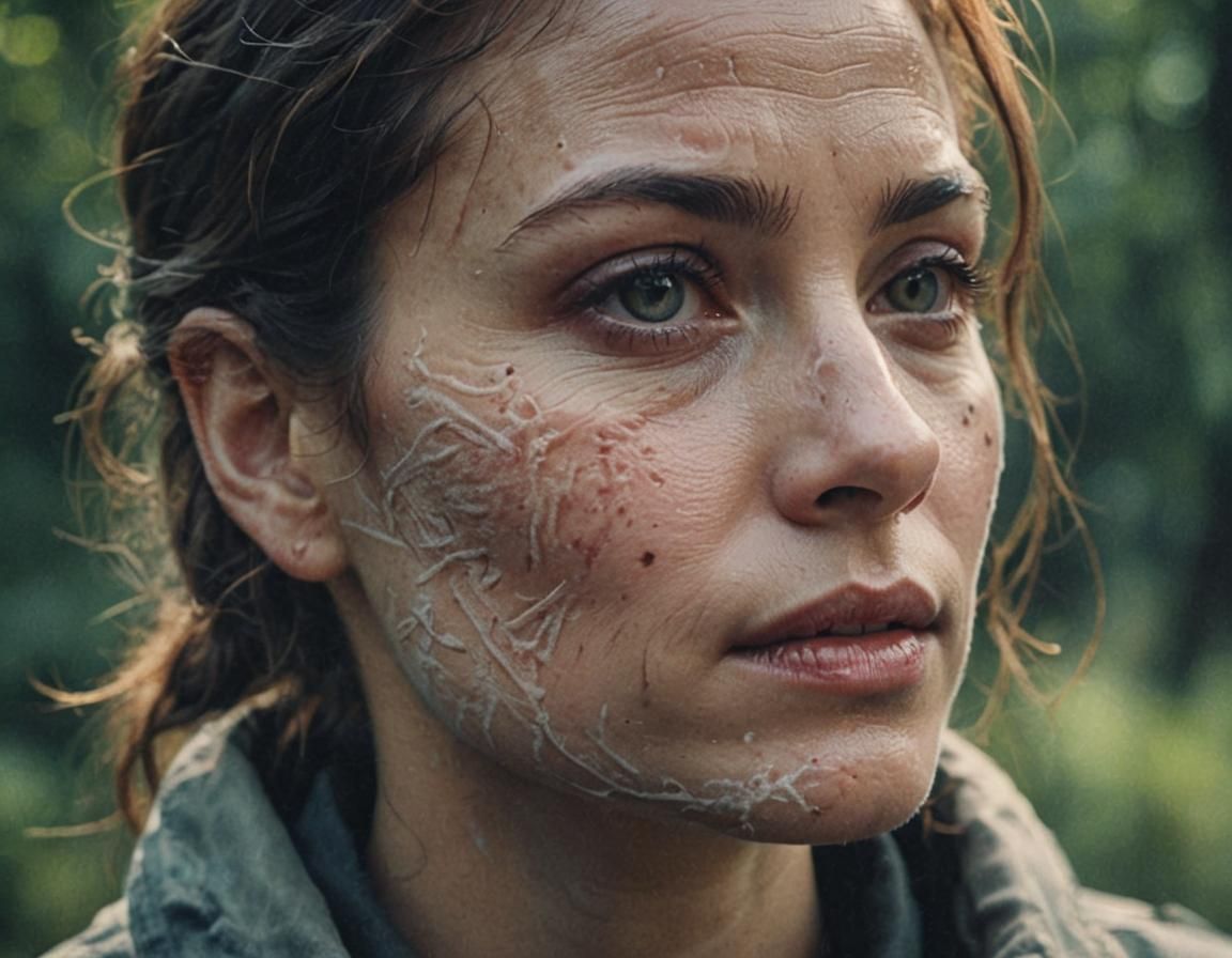 Cinematic Female Portrait with Delicate Skin