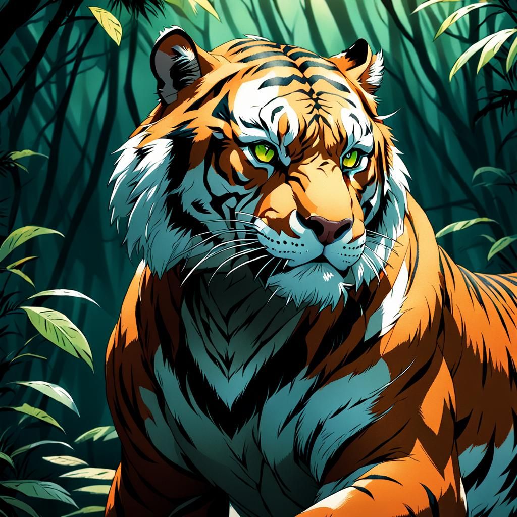 Shere Khan Cel-Shaded Manga Scan