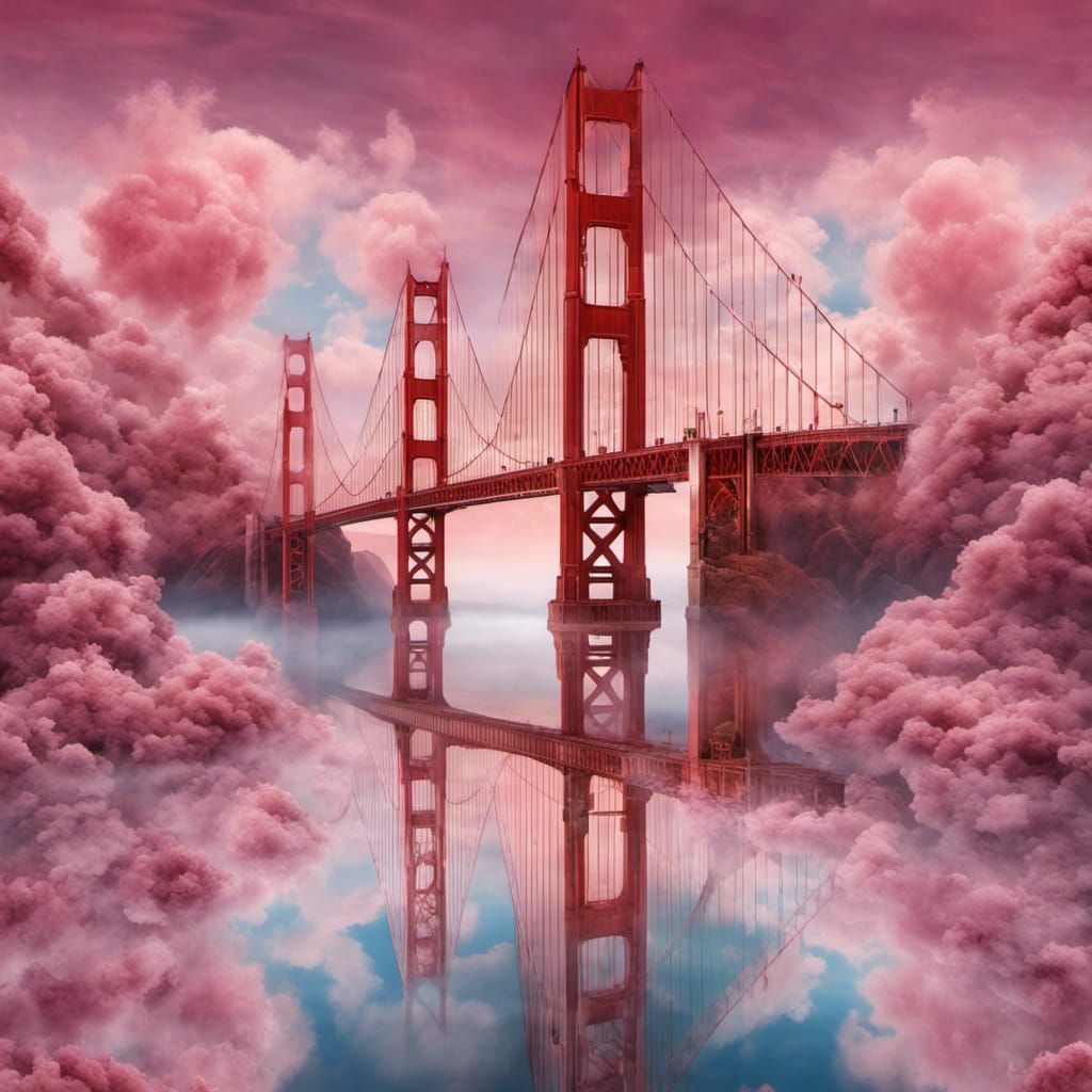 Golden Gate Bridge in a Surreal Dreamscape