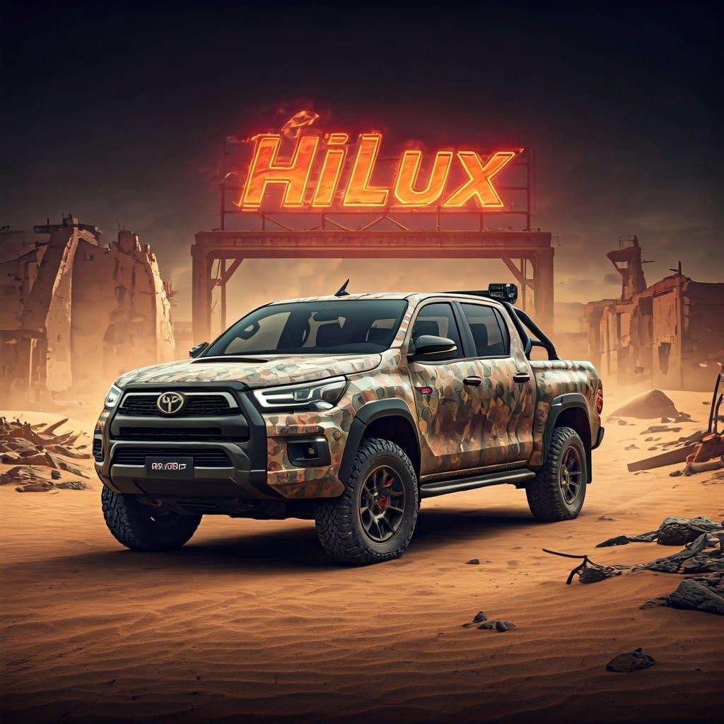 Toyota Hilux GR Sport in Post-Apocalyptic Desert