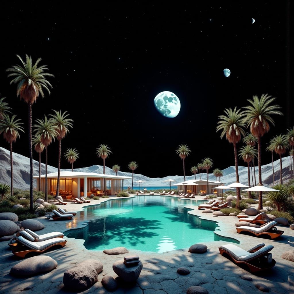 Surreal Moon Resort with Cosmic Pool
