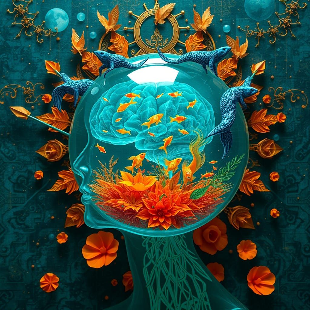 Celestial Shaman of Time with Blue Leopard Gods