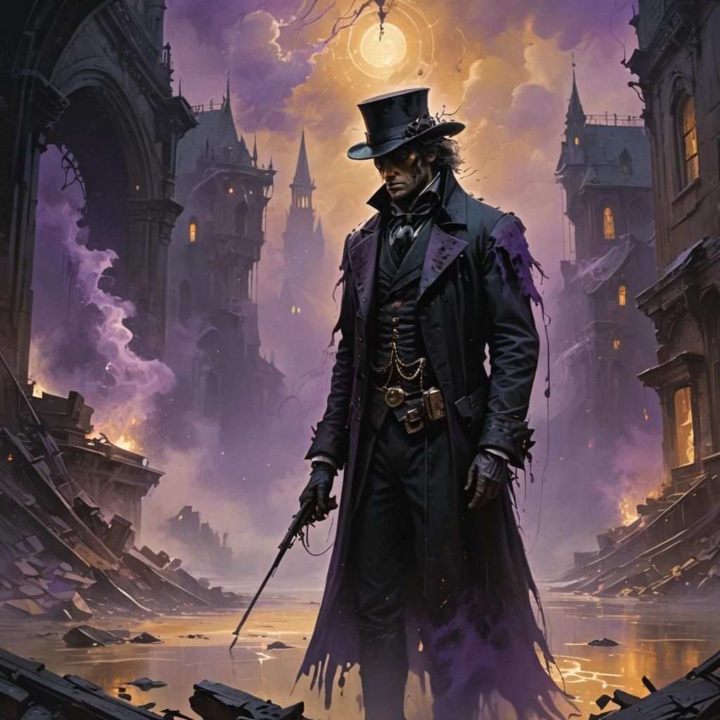 Ethereal Dark Fantasy Dreamscape by Rutkowski and Grimmer