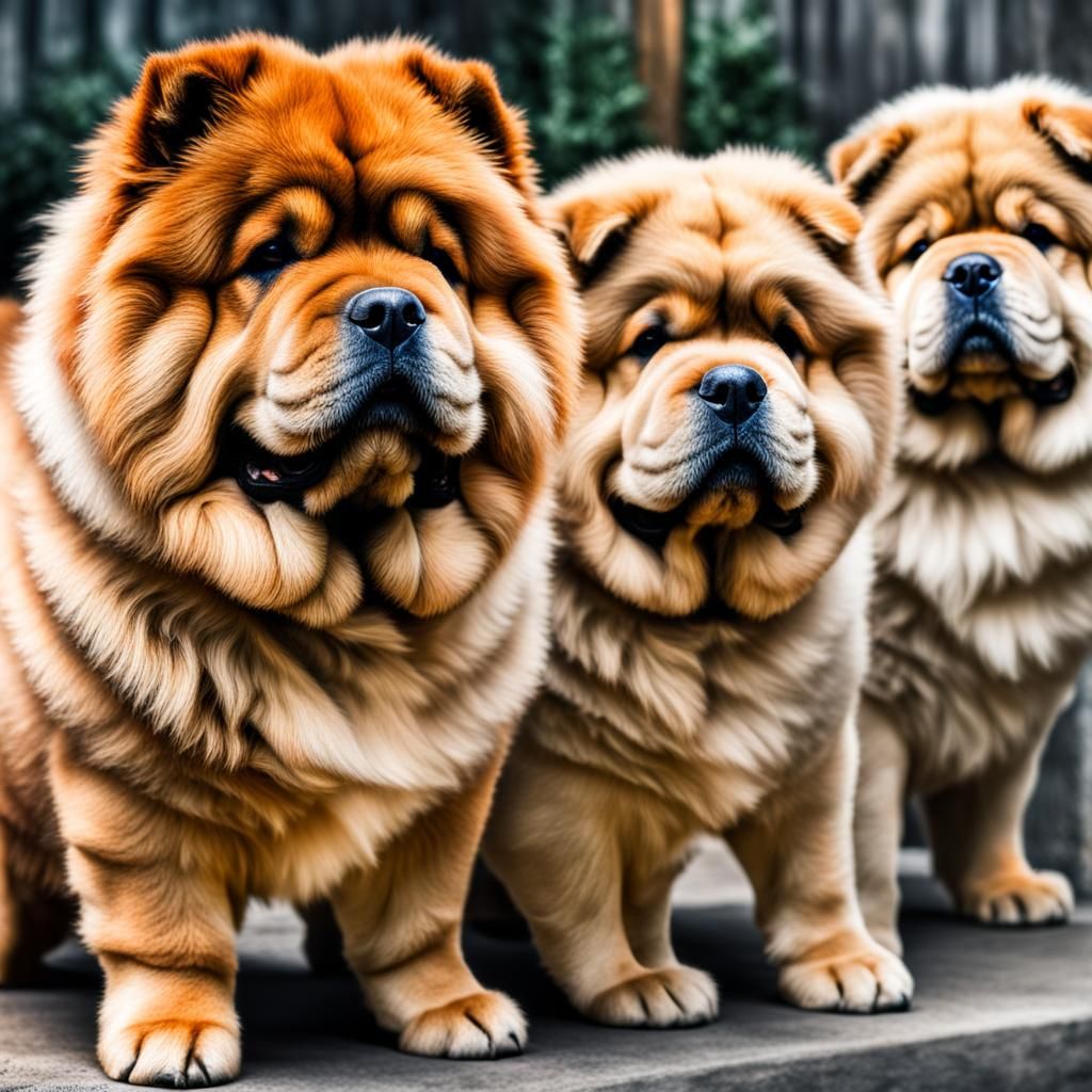Hyperrealistic Chow Chow Portrait in High Definition