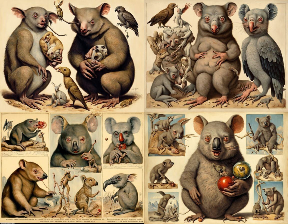 Surrealistic Mutation in a 1940s Australian Laboratory Style