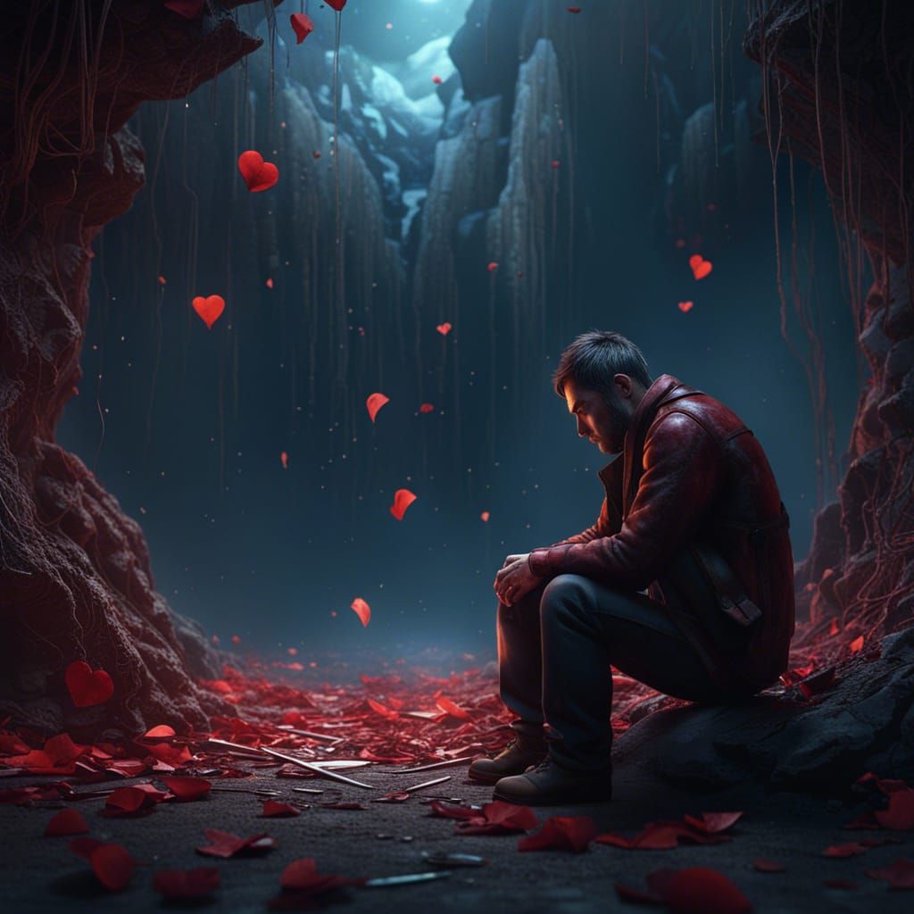 Sad Man's Memories: Detailed Matte Painting in Deep Color