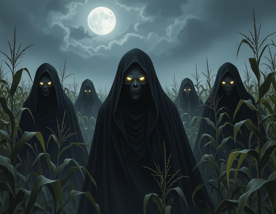 Spectral Ghouls in Haunted Cornfield
