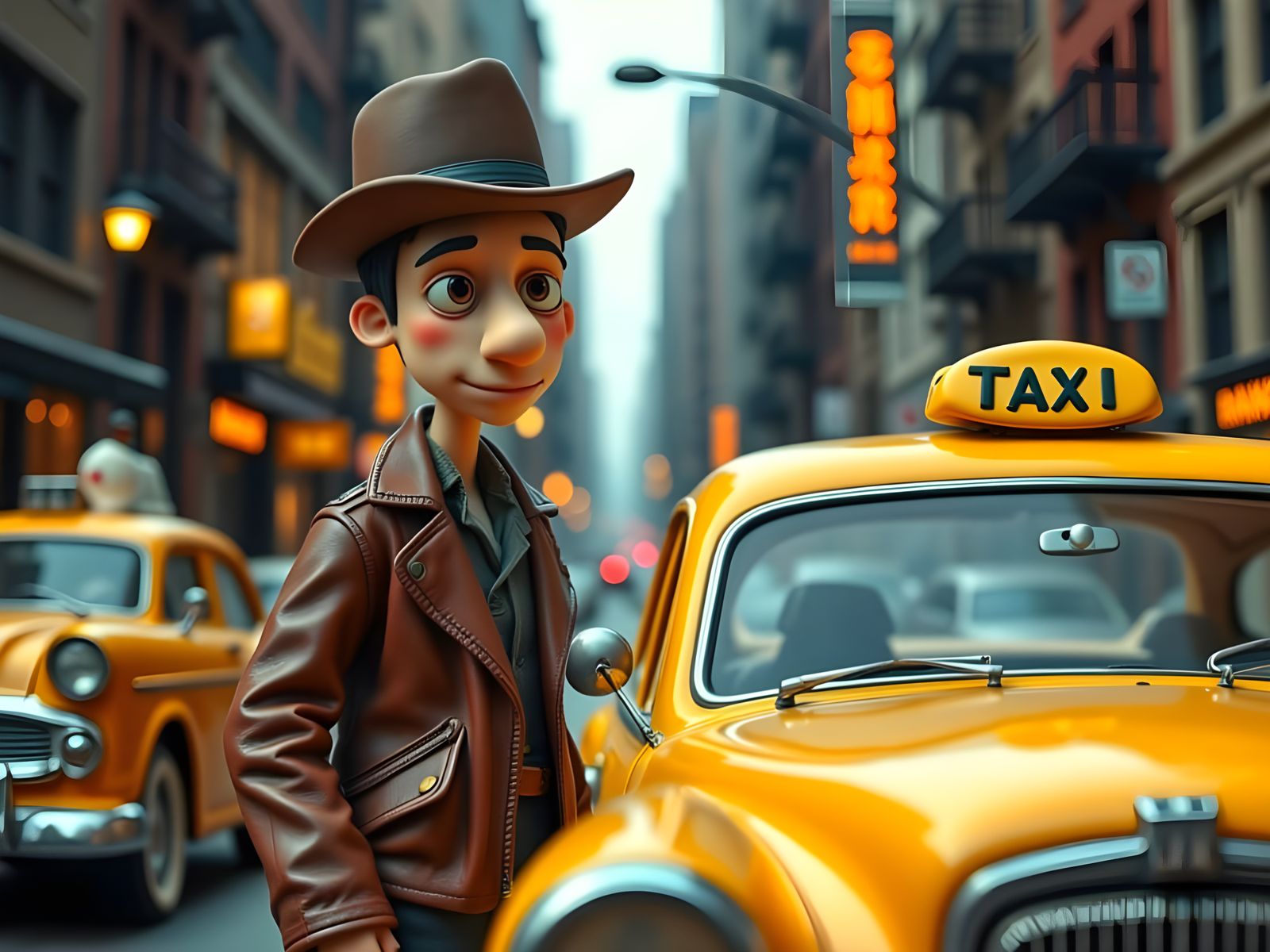 Claymation Taxi Driver Inspired by Aardman Animations