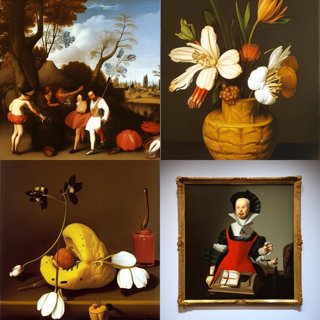 Floral Still Life in the Style of Old Masters