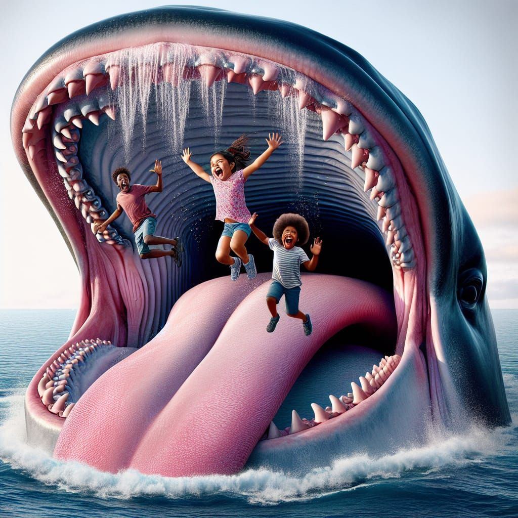 Whale's Tongue Trampoline: Children's Ocean Adventure