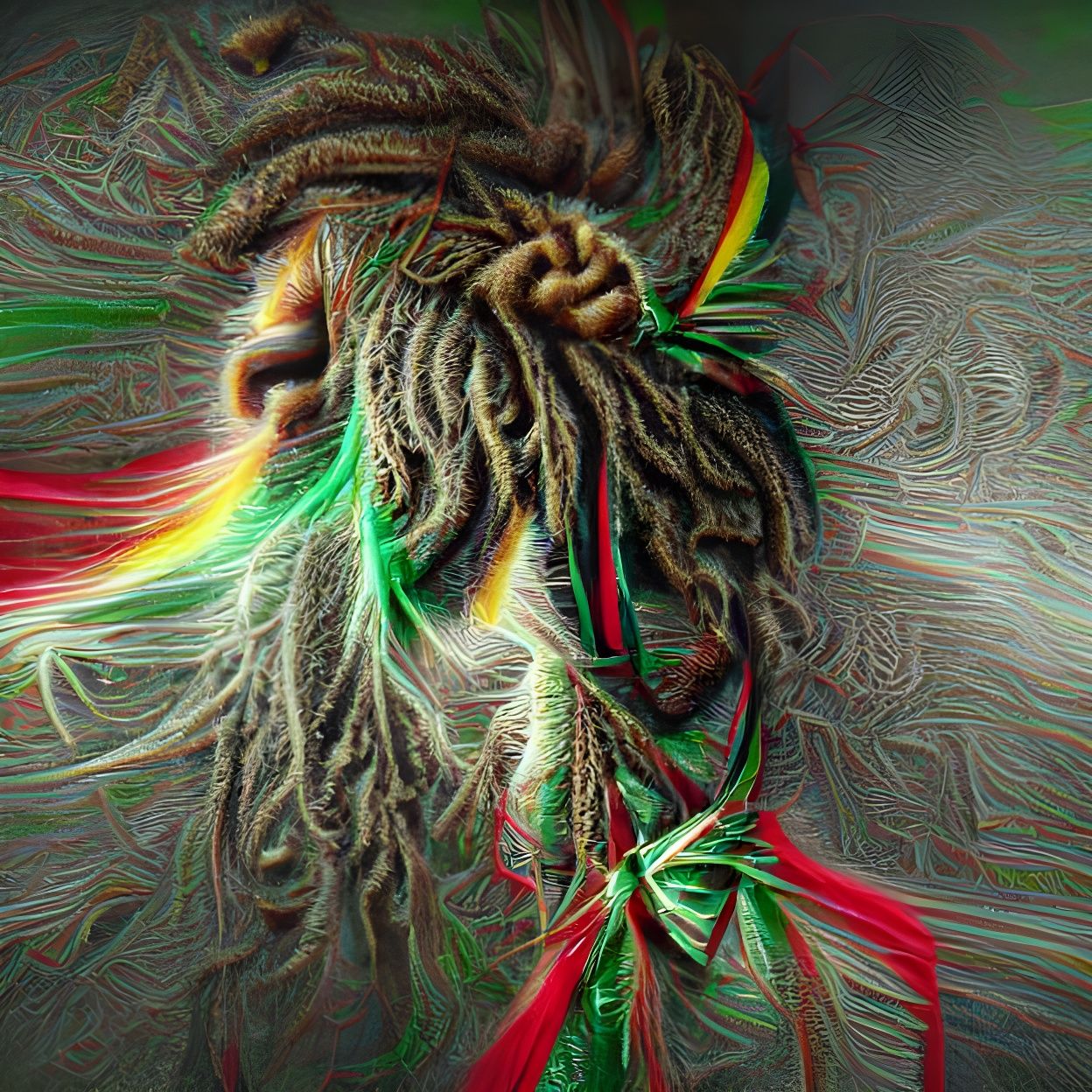 Rastafari Dreadlocks Portrait in 8K Resolution