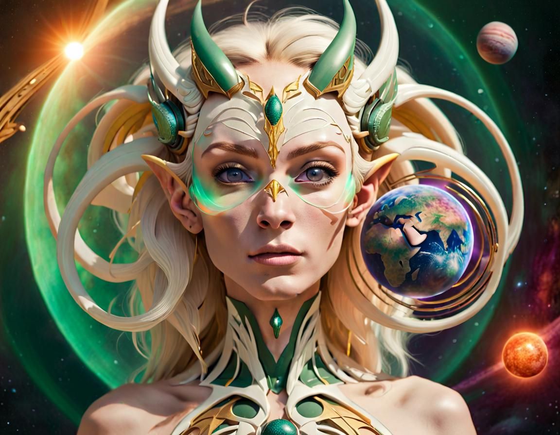 A Cosmic Elf Lady Villain