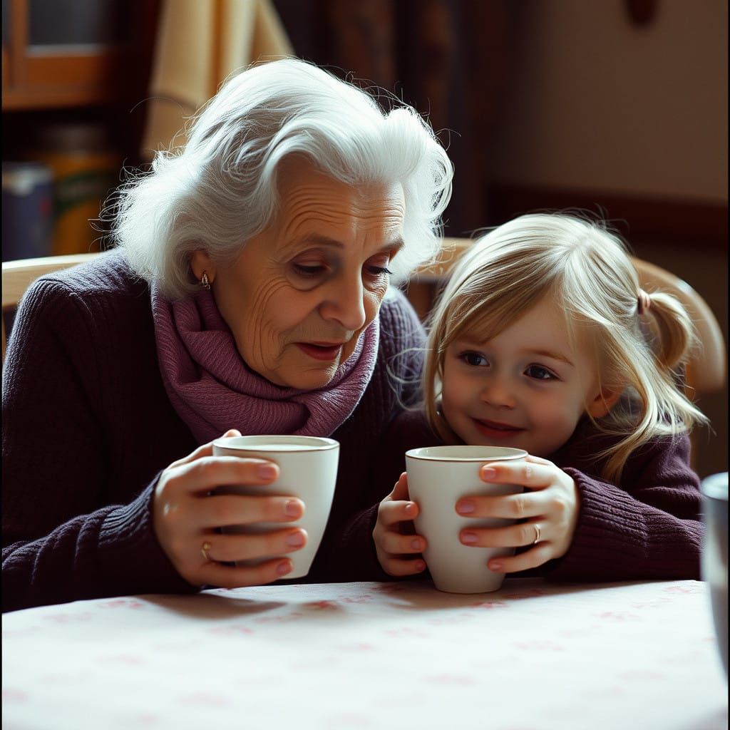 Cozy Winter Moment in Cinematic Film Style