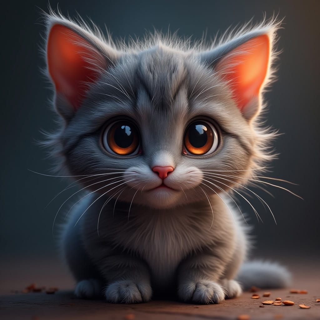 Whimsical Feline Fantasy in Vibrant Hues