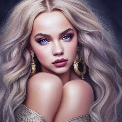 Greek Goddess of Chaos: Digital Art Illustration