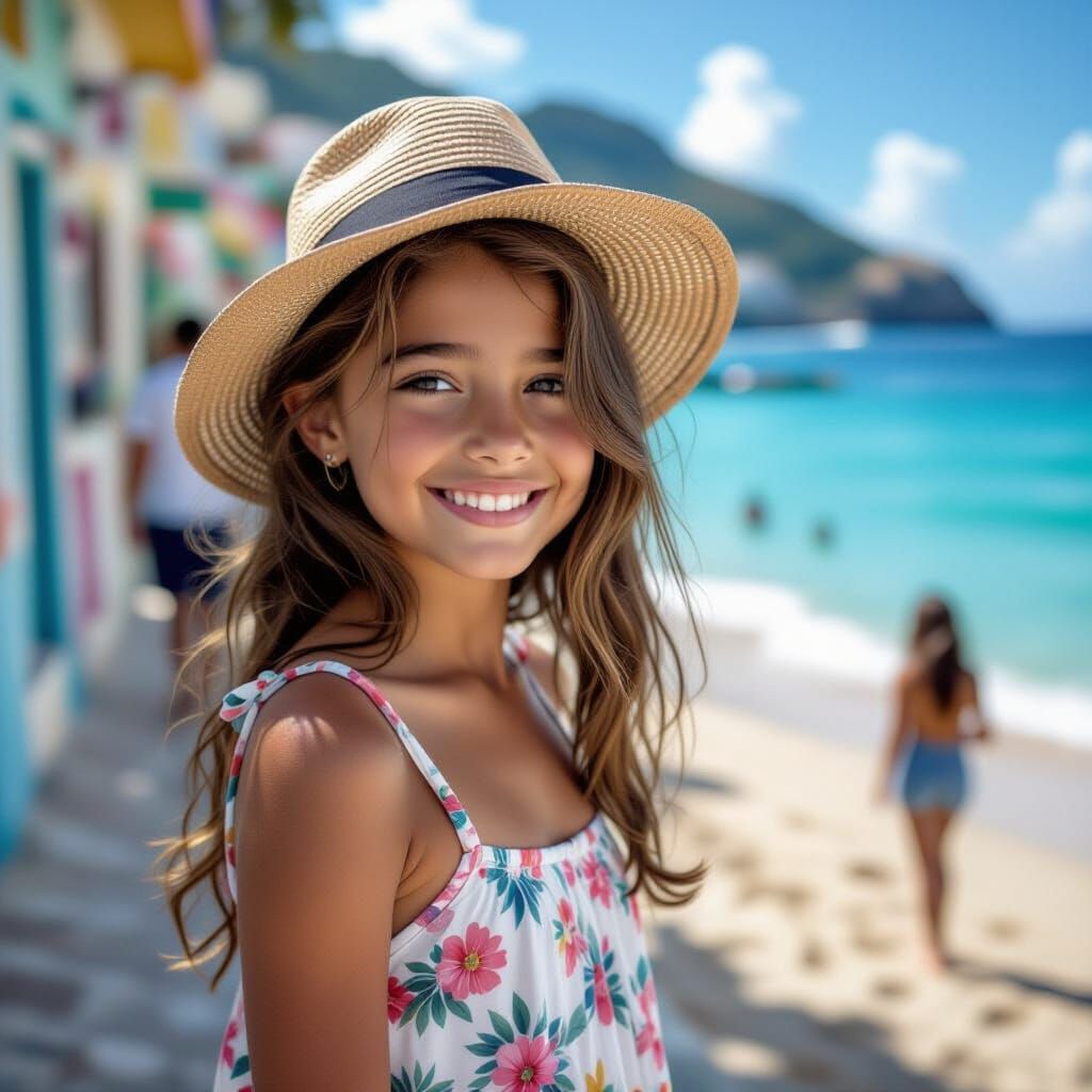 Stylized Portrait of Girl from Ipanema