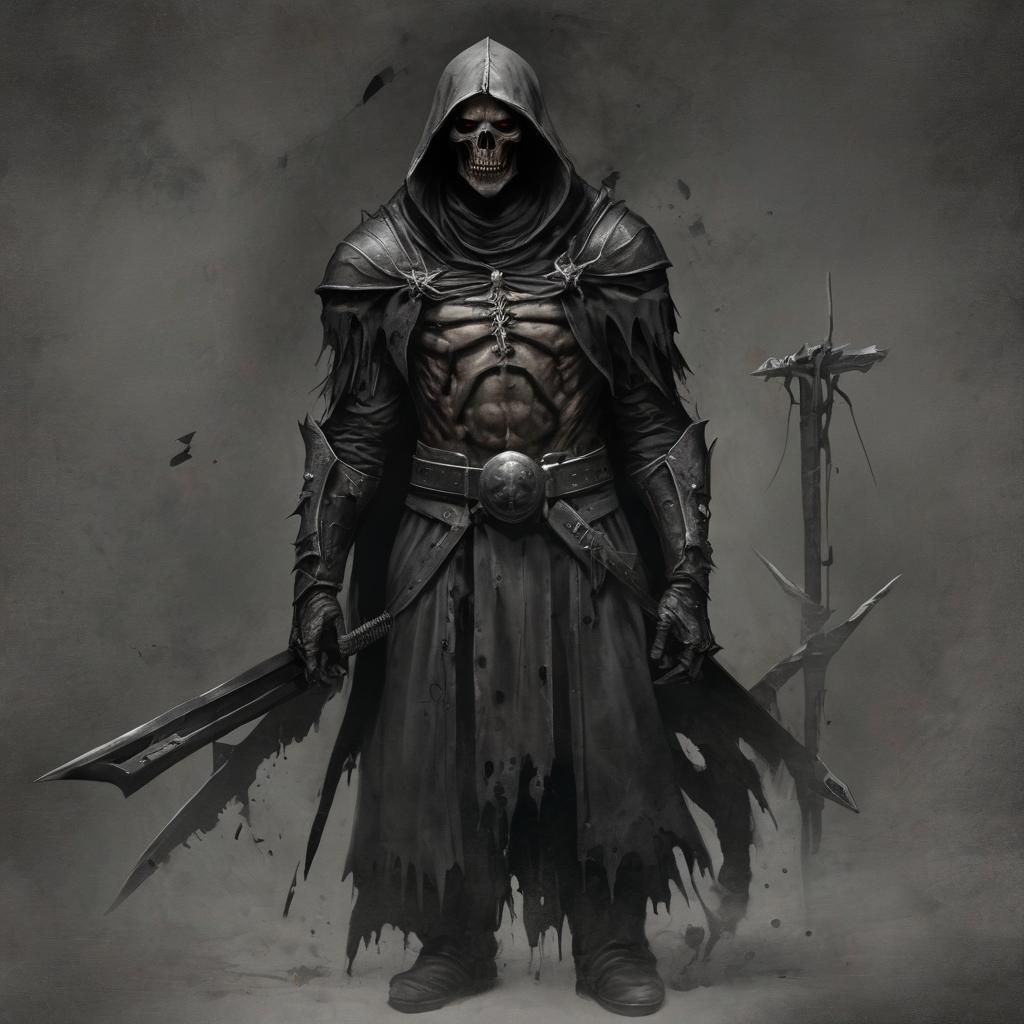 Grimdark Scene in a Dark Style