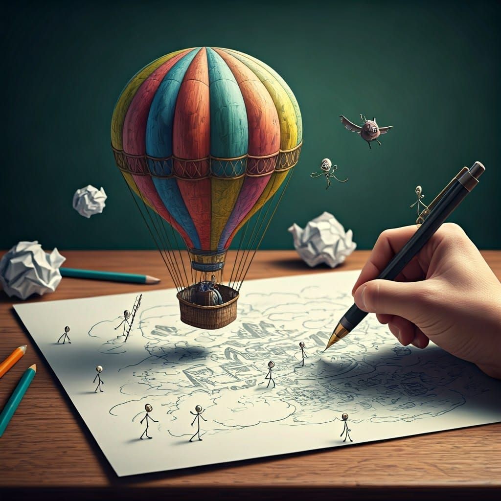 Whimsical 3D Doodles Bursting to Life
