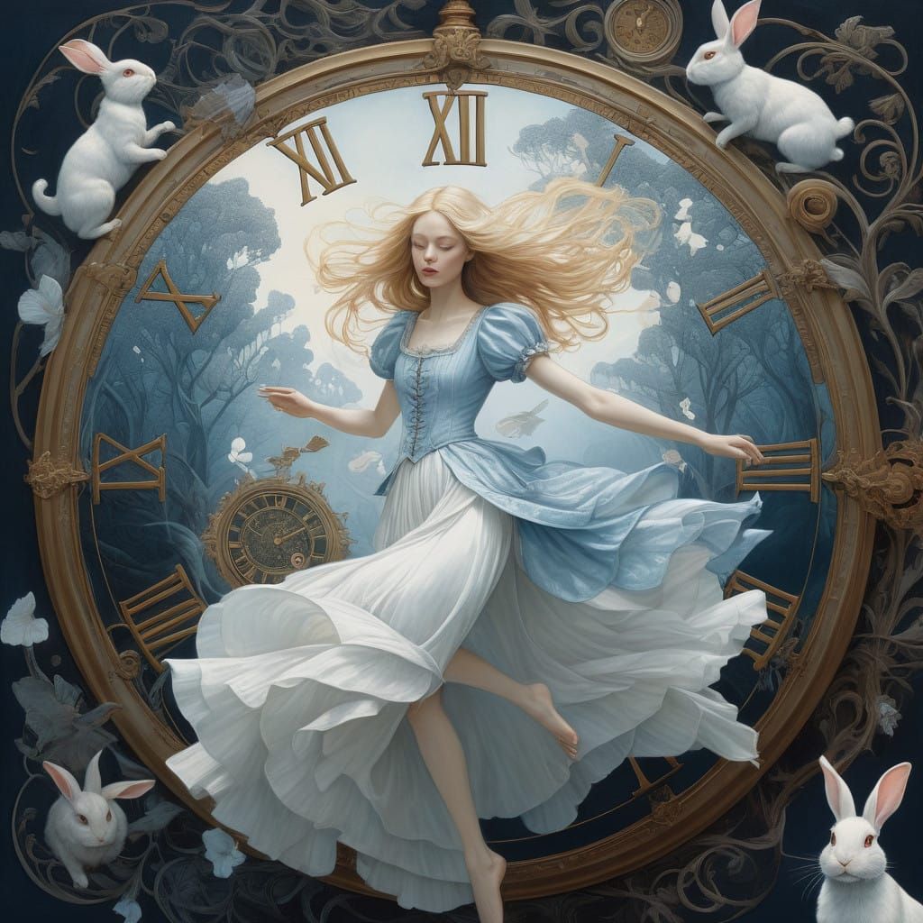 Ethereal Wonderland Alice in Delicate Whimsy