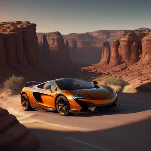 McLaren at Sunset: Fantasy Automotive Art