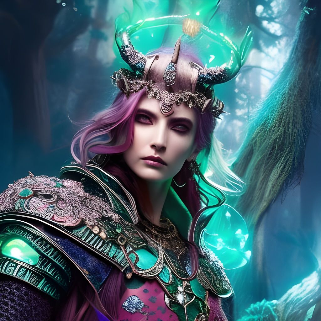 Fantasy Gothic Skeleton Portrait in Ornate Armor