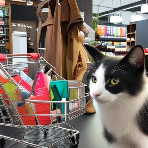 A Cat's Shopping Day Out