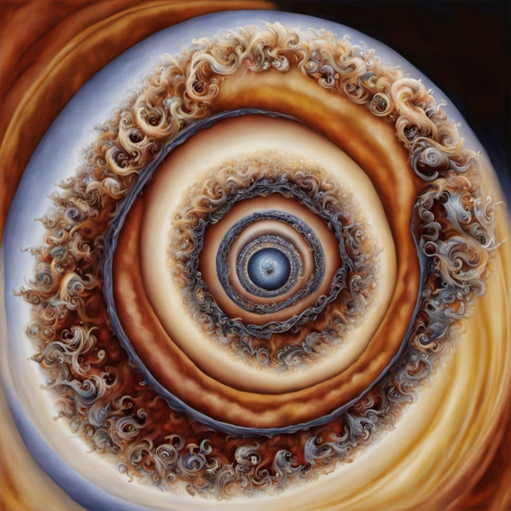 Mesmerizing Spiraling Vortex of Mental Intensity