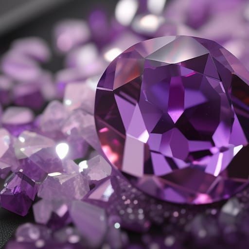 Sparkling Amethyst Concept Art in 8K Resolution