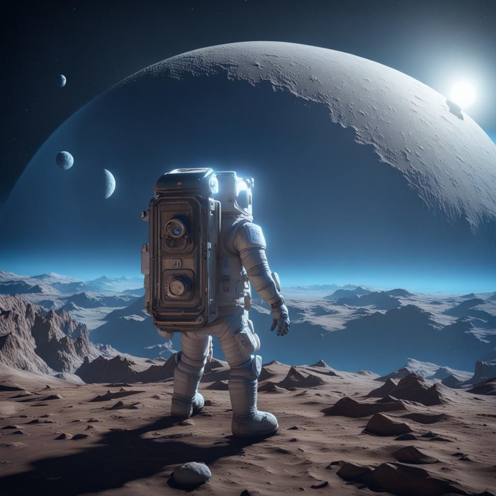 Here am I floating 'round my tin can
Far above the Moon
Planet Earth is blue
And there's nothing I can do