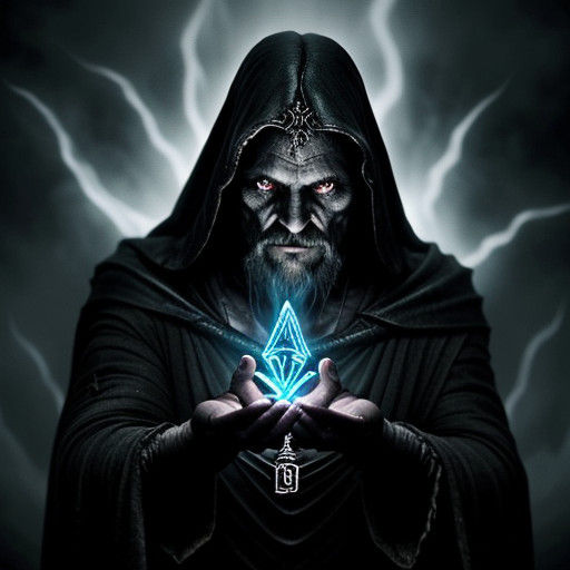 Dark Fantasy Illustration of a Dark Wizard's Soul Fragment