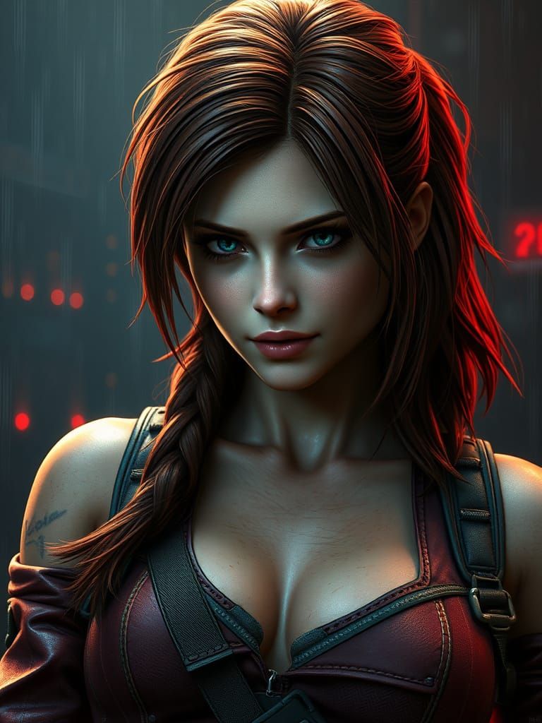 Claire Redfield in Stunning Digital Matte Painting