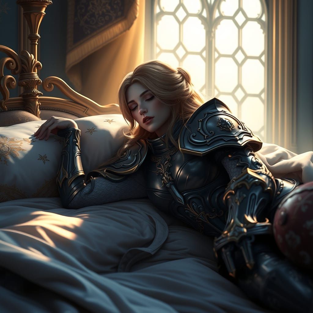 Ethereal Female Paladin in Artgerm-Inspired Cinematic Style