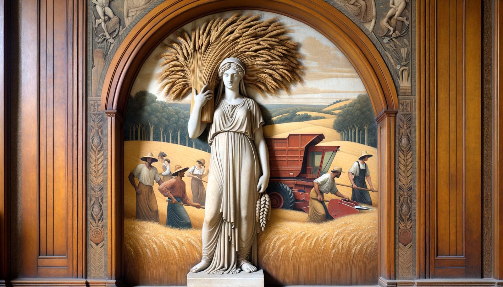 Goddess of the Harvest in Roman Art Nook