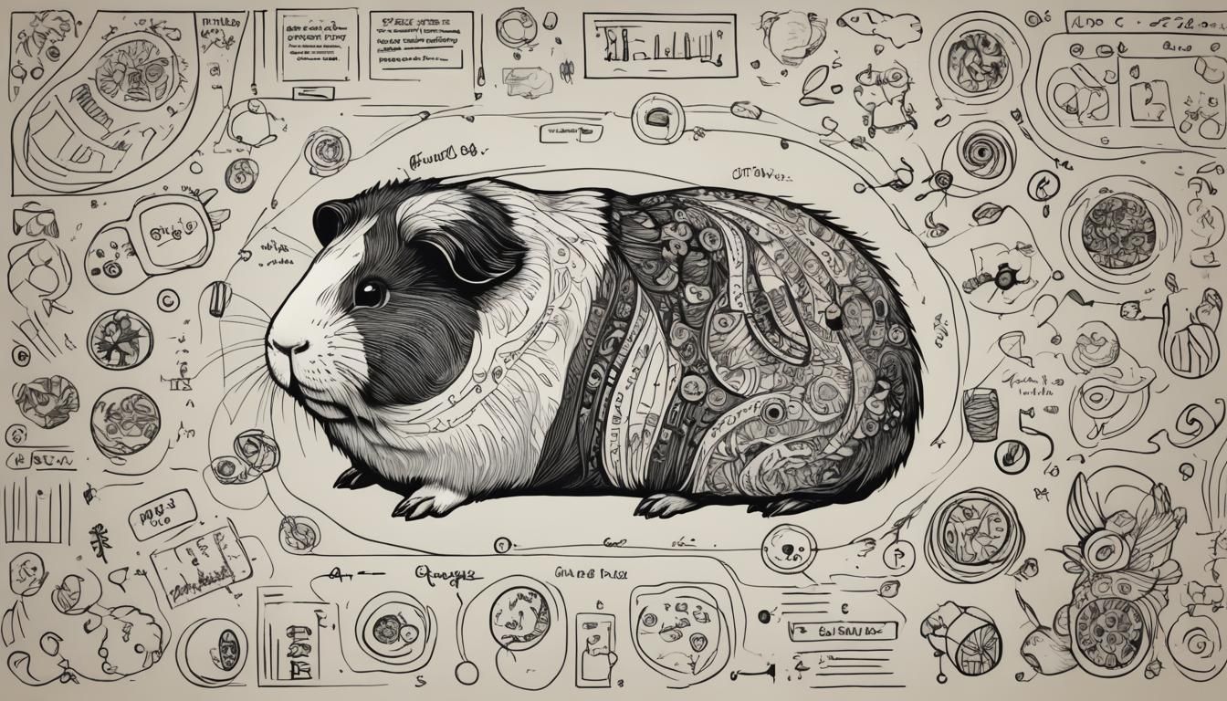 Doodle Art: Guinea Pig with Hand-Drawn Elements