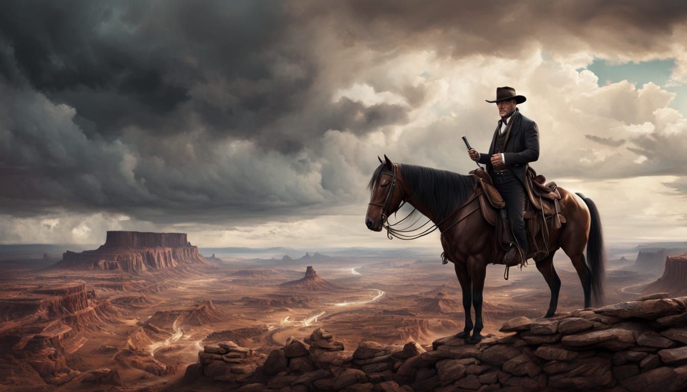 Gentleman Cowboy in Hyper Realistic Style