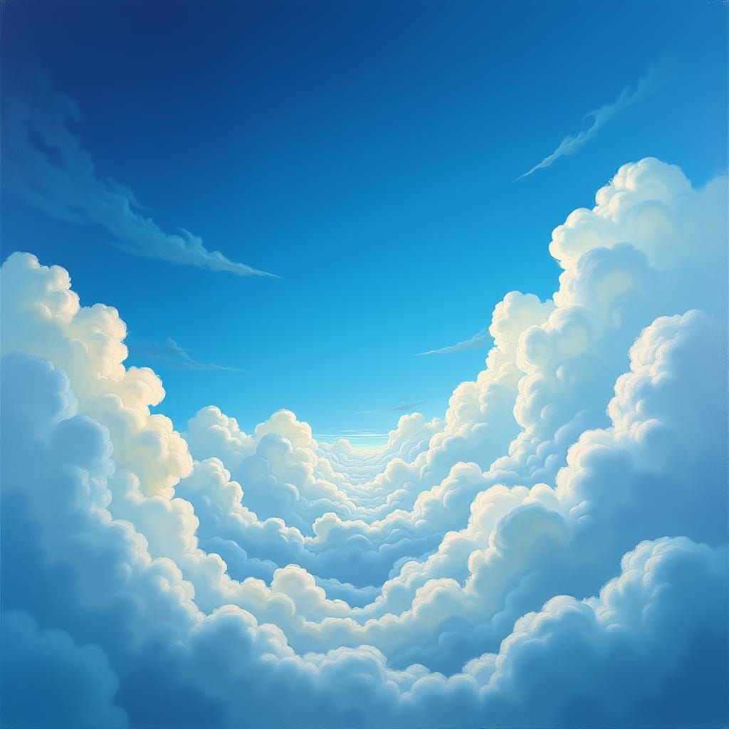 Serene Sky with Infinite Depths