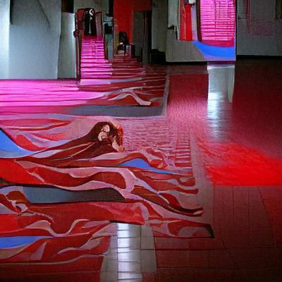 Minimalist Crimson and Black Poster Design