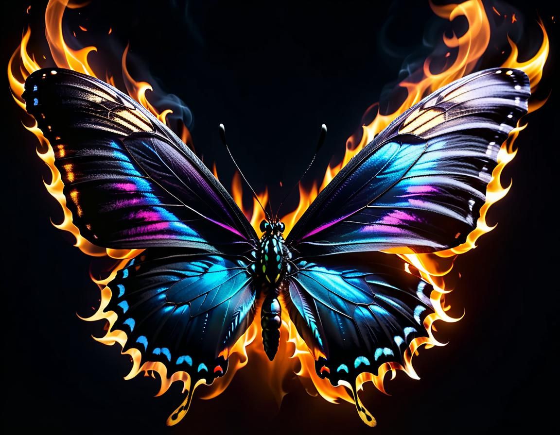 Fire butterfly