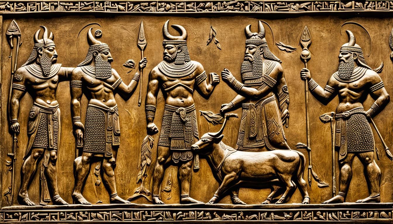 Gilgamesh, Enkidu, and Bull of Heaven