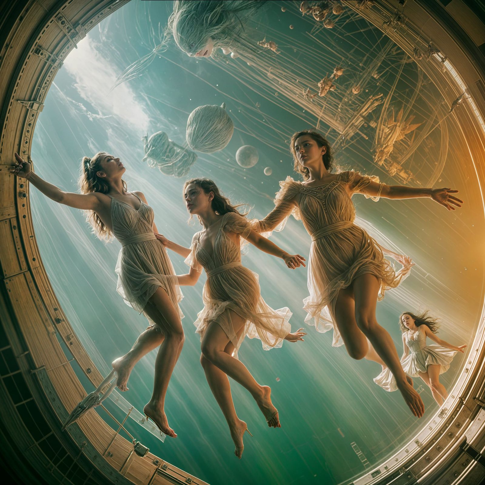 nymphs in space