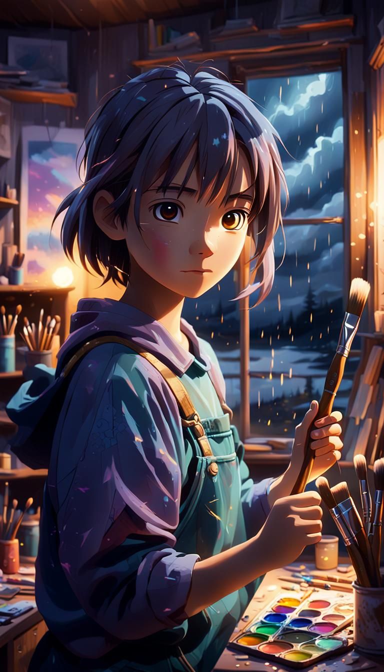 Lila and the Glowing Paintbrush: Magical Realism