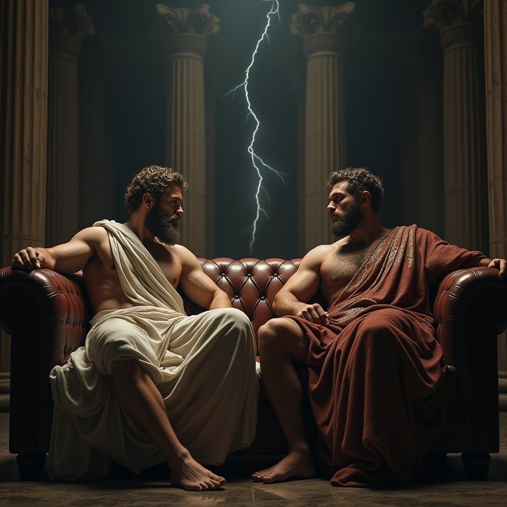 Zeus and Jupiter Confront Each Other in a Moody, Cinematic S...