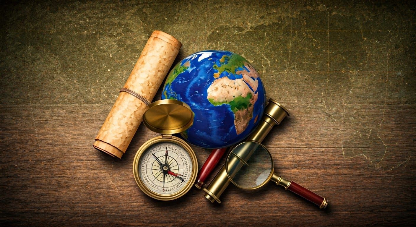 Earth Collage: Scientific Exploration in Mixed Media Style