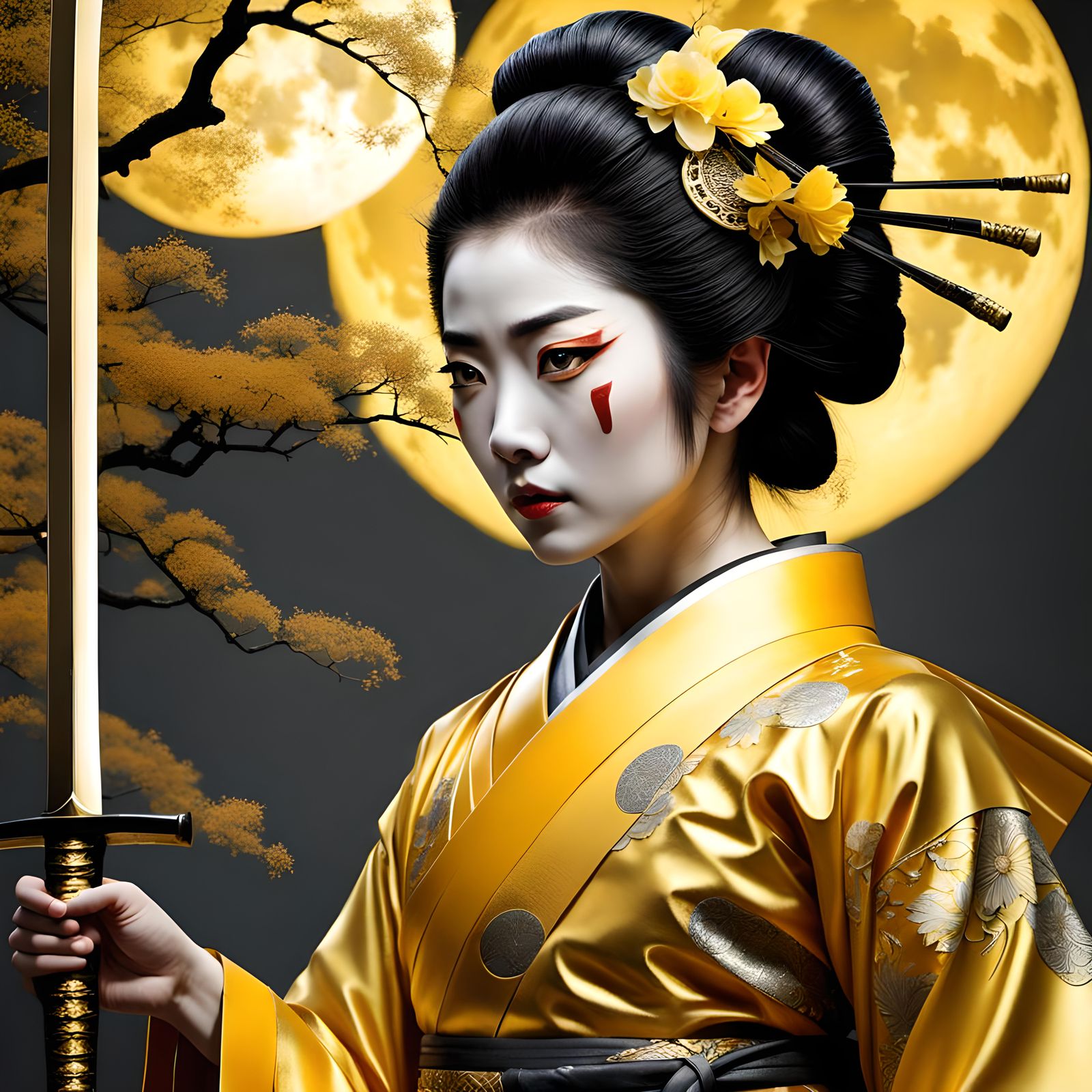 The Golden Geisha Samurai!