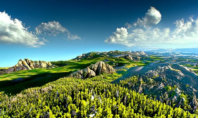 Rocky Mountain Vista Landscape in Photorealistic Style