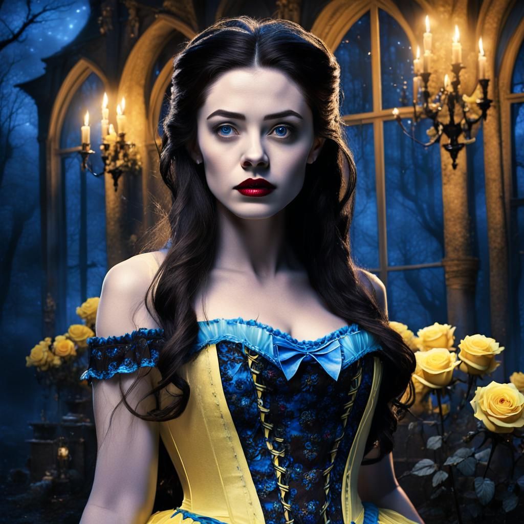 Haunted Beauty: A Gothic Fairytale Belle Portrait