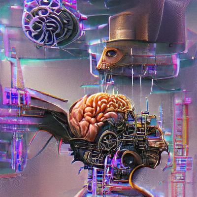 Mechanical Mind: Cyberpunk Steampunk Concept Art