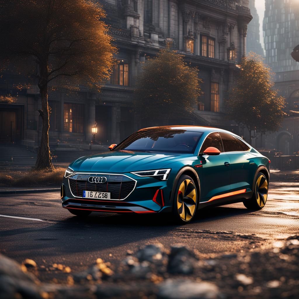 Audi e-tron GT: Detailed Matte Painting